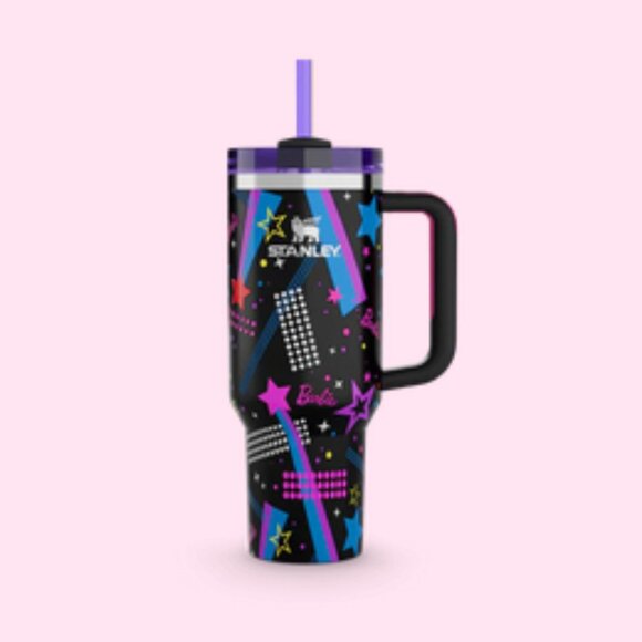 Stanley X Barbie 40oz 80's ROCKER Quencher Limited Edition NWT - Picture 4 of 5